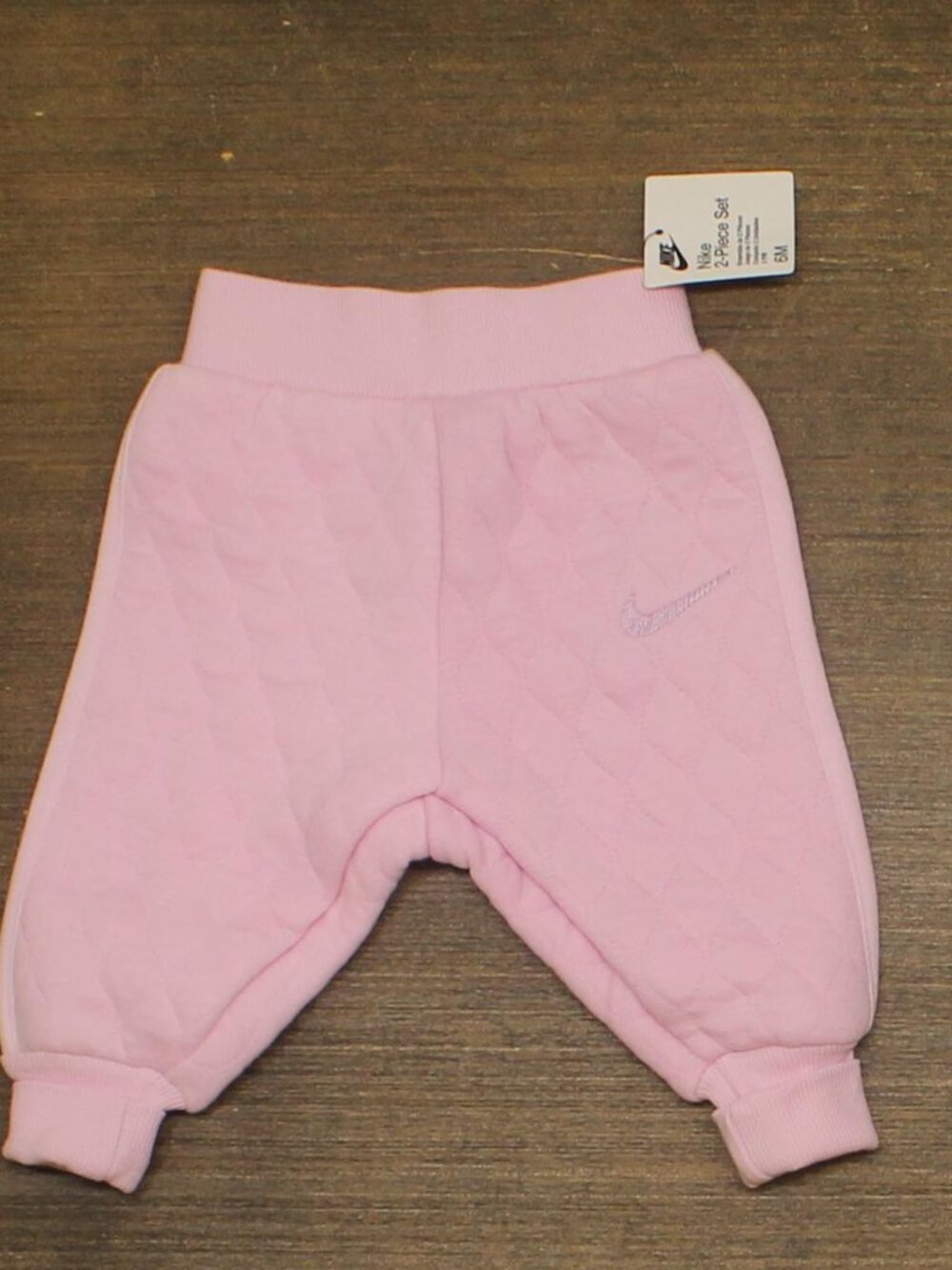 NEW Nike Baby Girls Quilted Jogger Pants Pink 6 Month